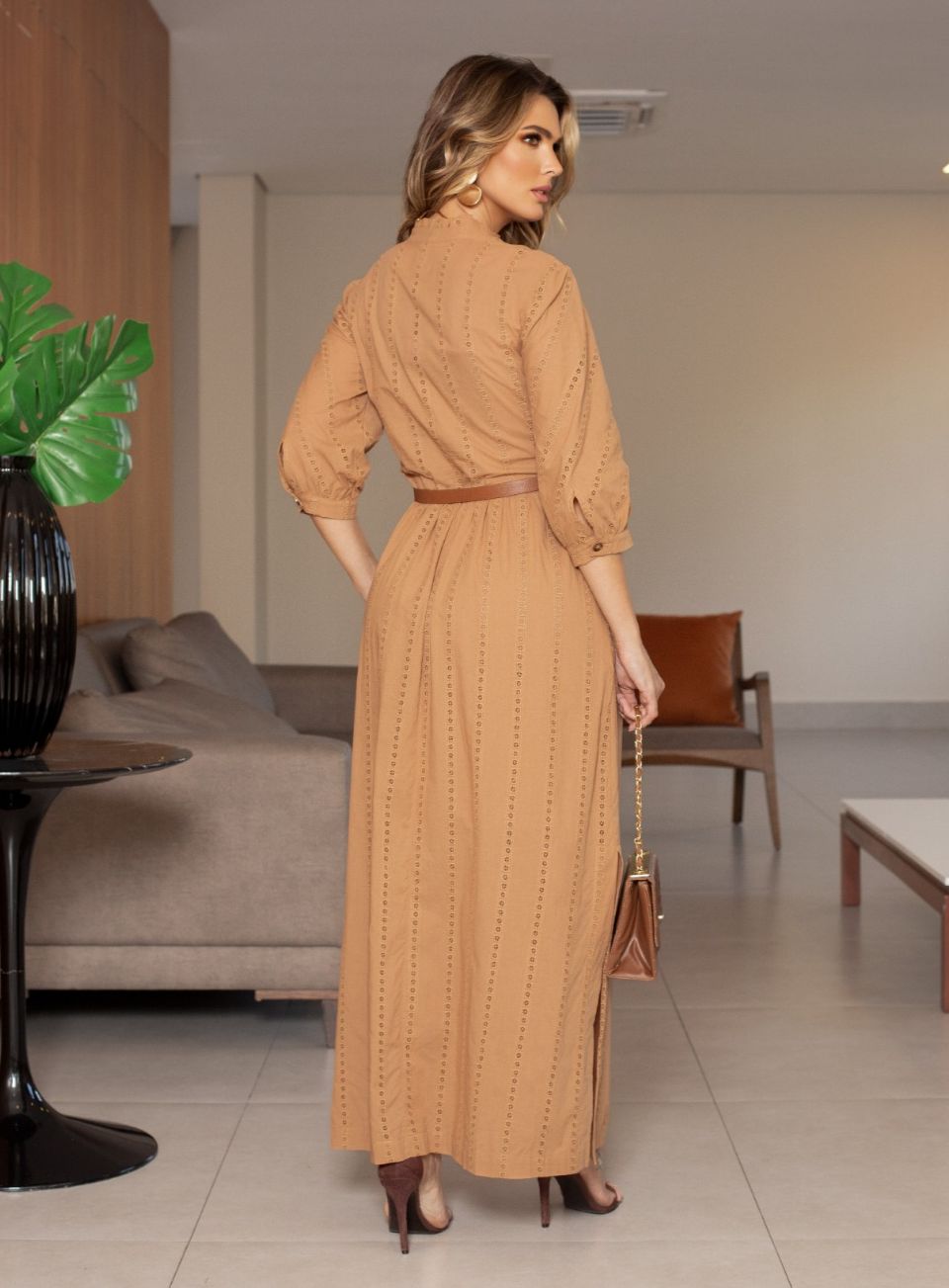 Robe mi-longue Gabriela Chemise Laise