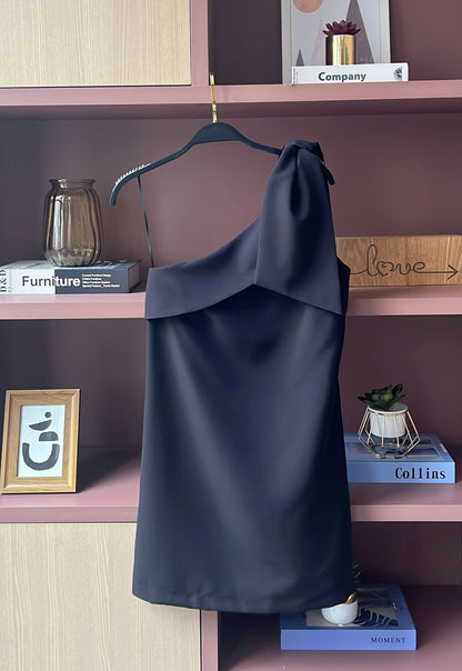 Robe Leandra Émeraude Tailleur Asymétrique