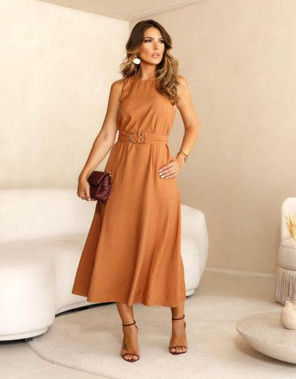 Robe tailleur midi en viscocrêpe Naiara